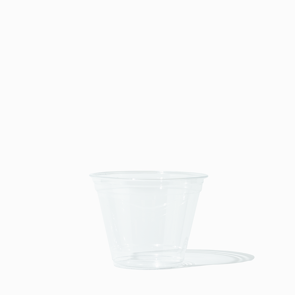 9 oz Clear PET Plastic Cups - Disposable - 1000/Case