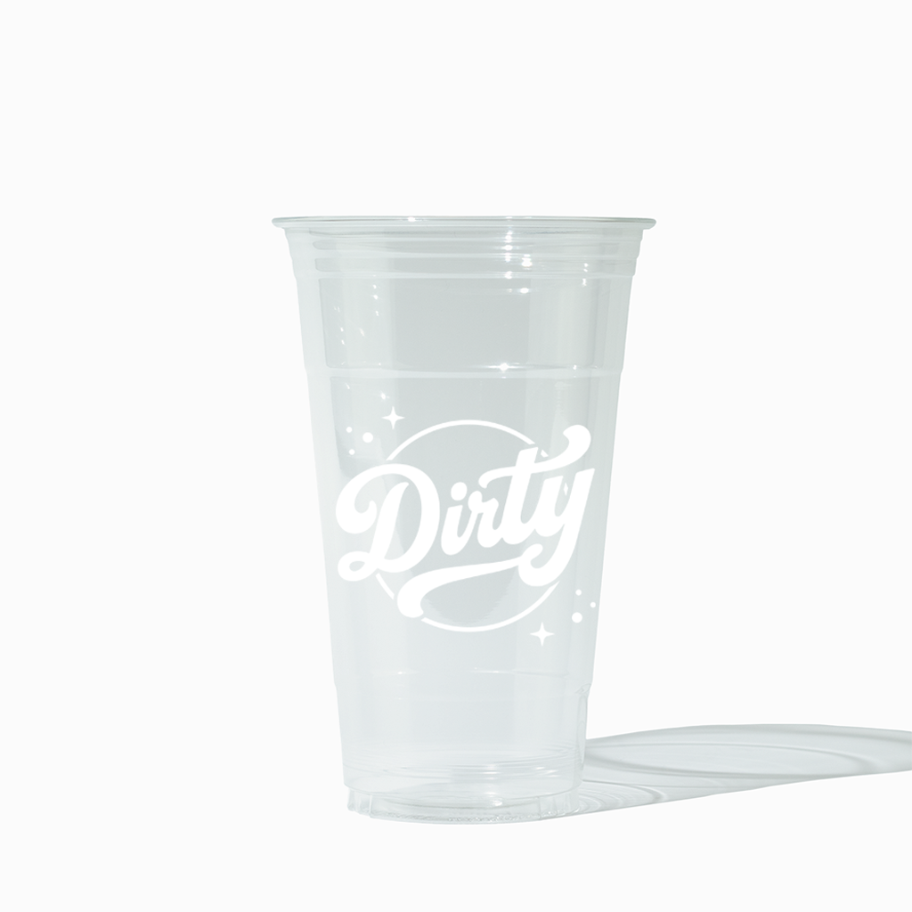 DIRTY 24 oz Clear PET Plastic Soda Cups - 1000/Case
