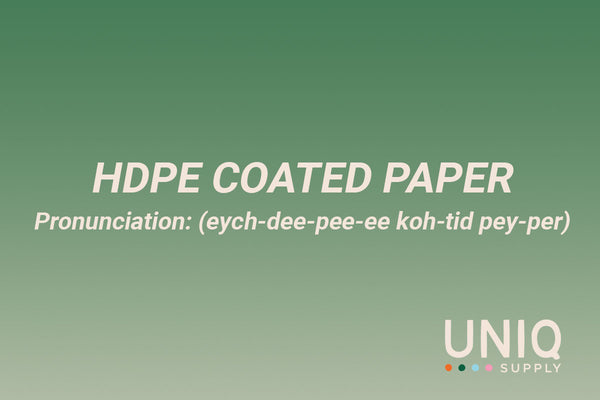 HDPE Coated Paper illustration