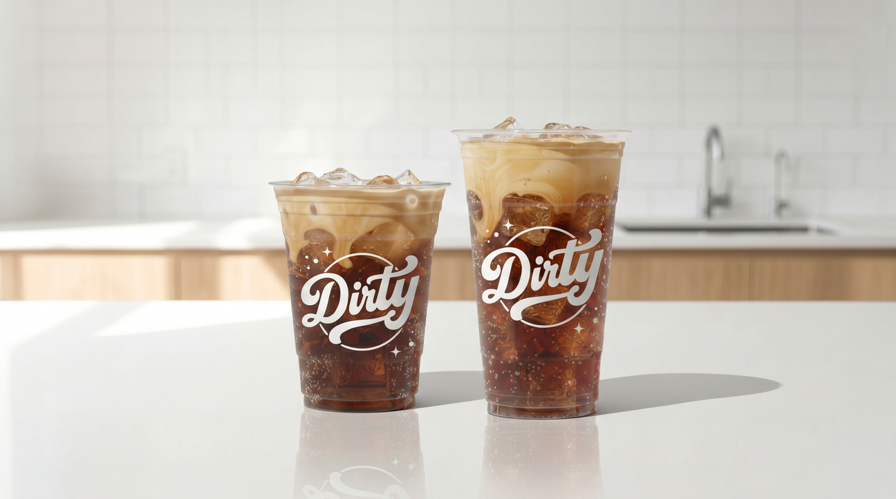 A wide selection of crystal-clear PET plastic cold cups with matching lids, showcasing wholesale beverage supplies for cafes and juice bars.