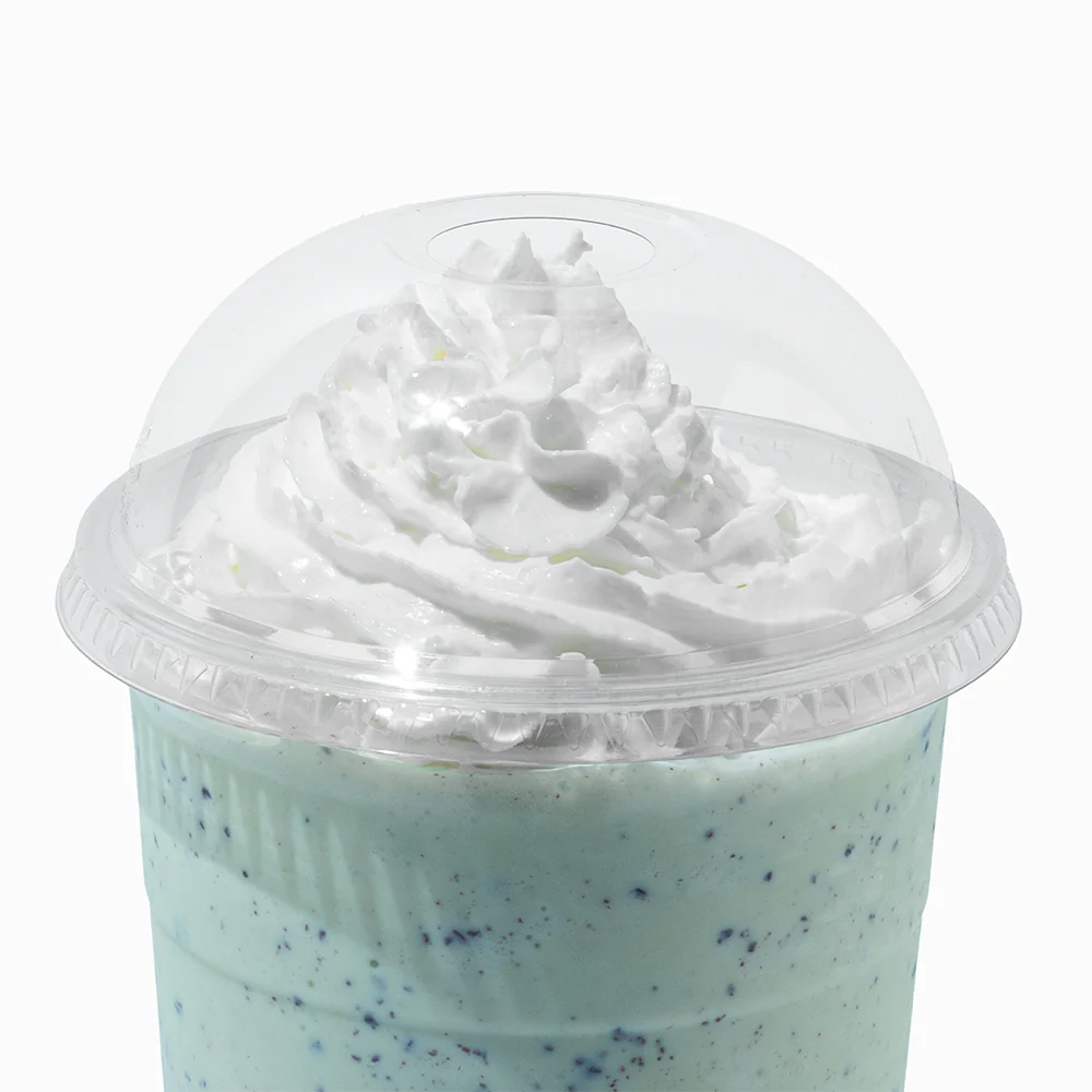 UNIQ 107mm Clear Cup Dome Lids - 500/Case