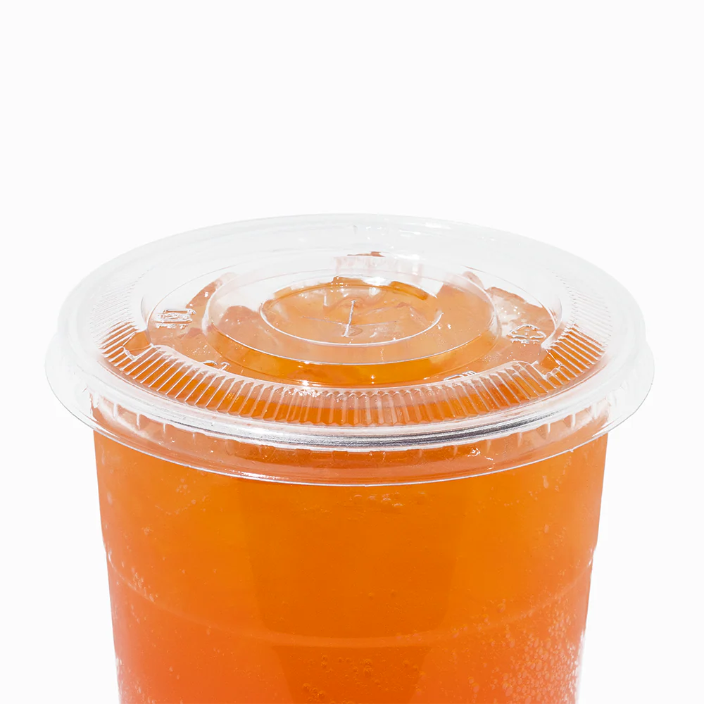 UNIQ 107mm Clear Cup Flat Lids - 1000/Case