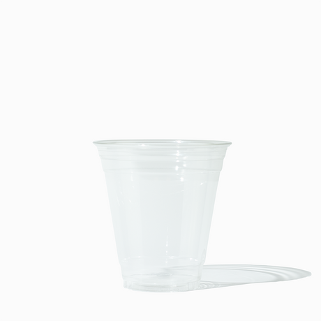 12 oz Clear PET Plastic Cups - Disposable - 1000/Case