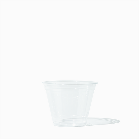 9 oz Clear PET Plastic Cups - Disposable - 1000/Case