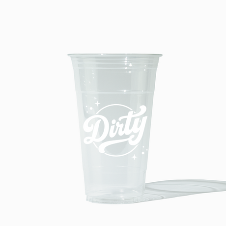 DIRTY 24 oz Clear PET Plastic Soda Cups - 1000/Case