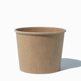 12 oz Kraft double-poly heavy-duty paper soup bowl for restaurants