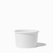 4 oz White disposable paper ice cream cups for parties and dessert shops