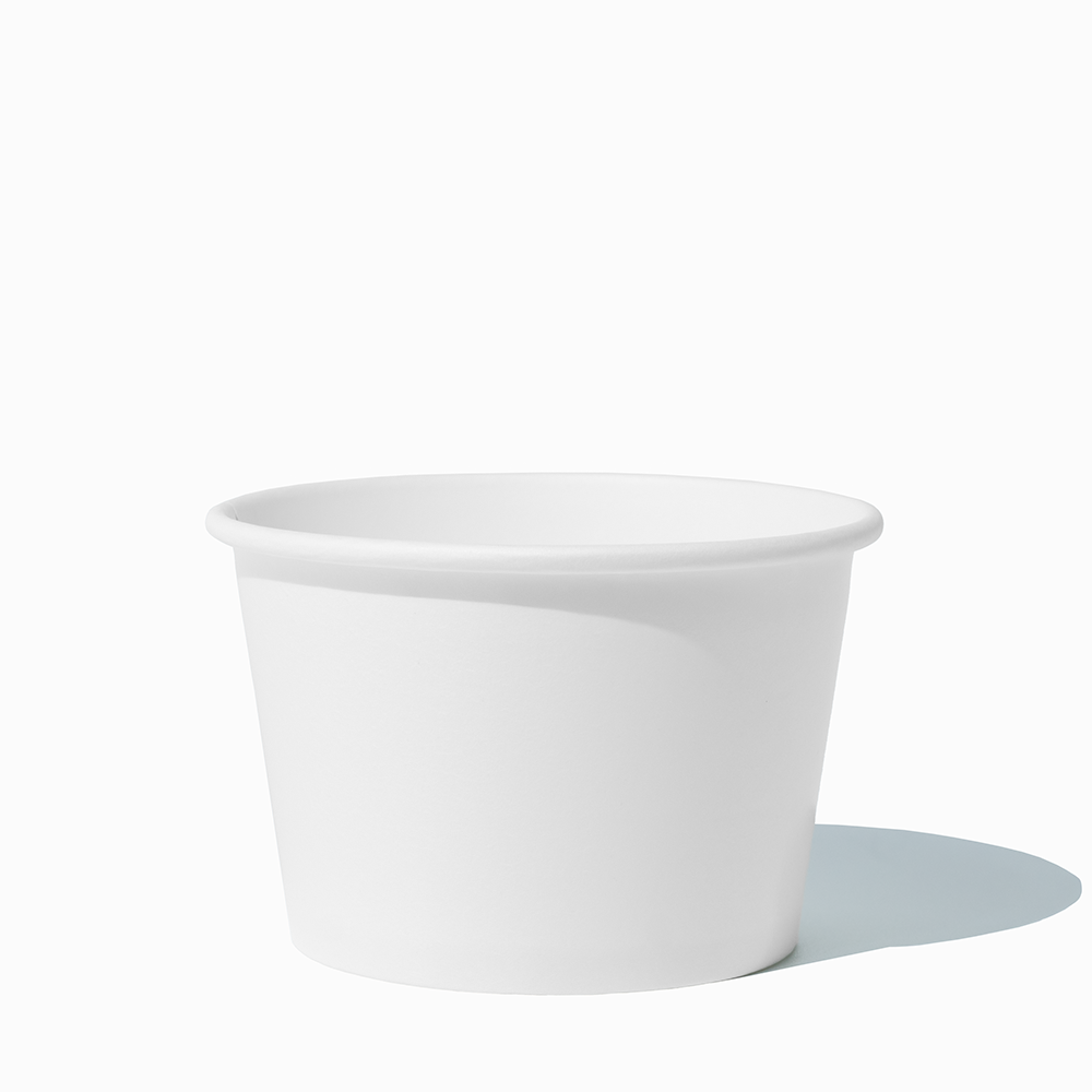 UNIQ 8 oz Double-Poly Coated Paper Food Cups - 1000/Case