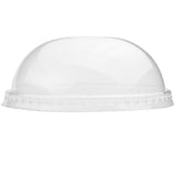 UNIQ 12 oz clear dome ice cream cup lid, side view