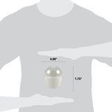 12 oz dome lid size chart, 4 inch diameter by 1.75 inch height