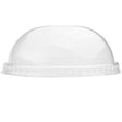 UNIQ 16 oz clear dome ice cream cup lid, side view