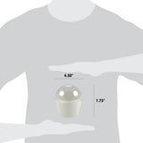16 oz dome lid size chart, 4.5 inch diameter by 1.75 inch height