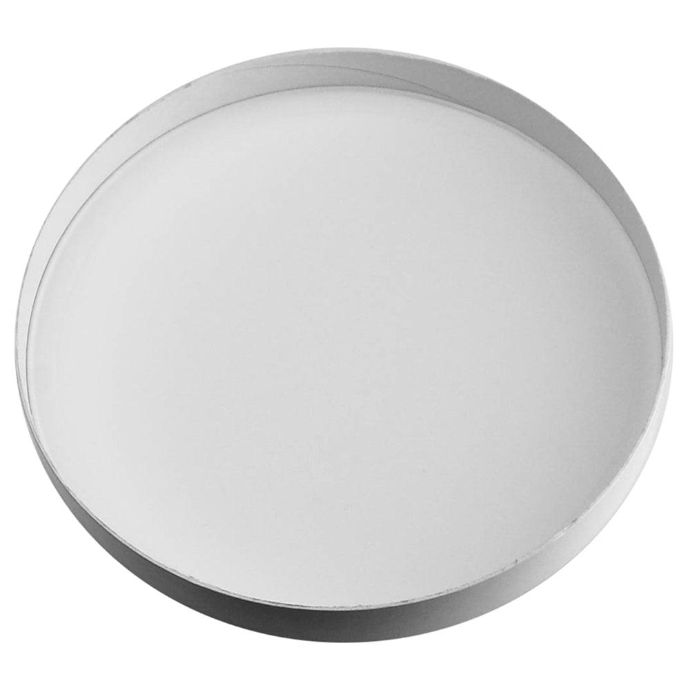 White flat paper lid for UNIQ 6 oz and 8 oz paper food cups