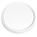 White flat paper lid for UNIQ 6 oz and 8 oz paper food cups